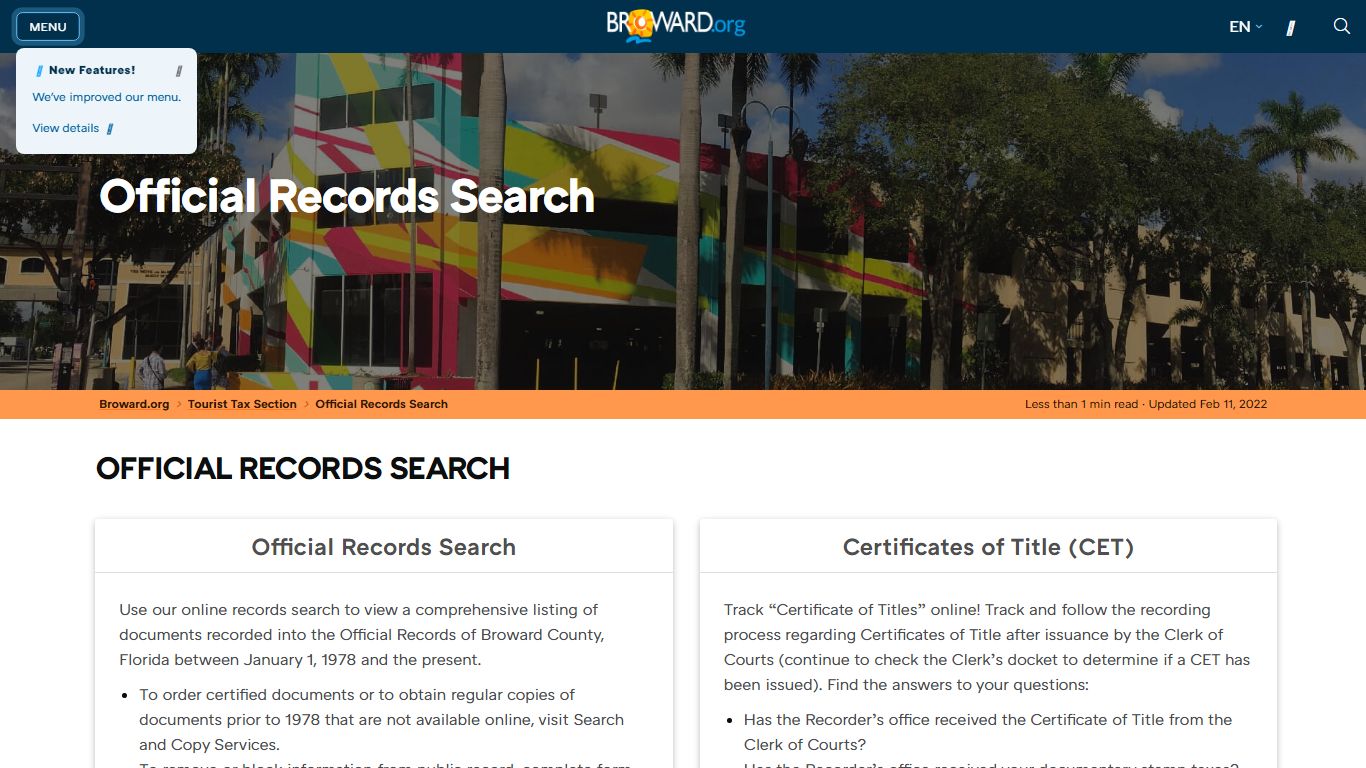 Records Official Records Search - Broward County, Florida